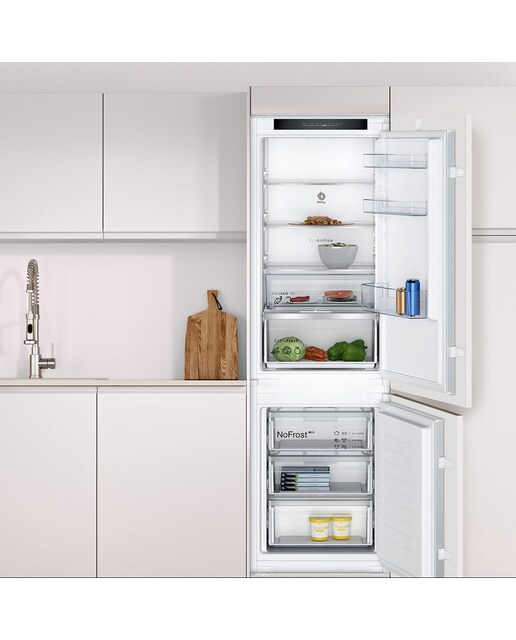 Frigorífico Combinado Encastrável Balay 3KIE734F No Frost com EcoAirFlow Branco-5