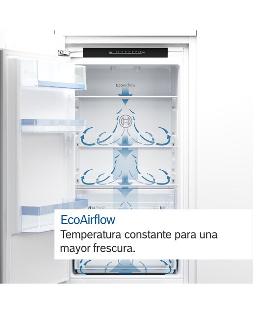 Frigorífico Combinado Encastrável Bosch Serie 6 KIN86ADD0 NoFrost, EcoAirflow e VitaFresh XXL 0 °C de 177,2 cm - Branco 7