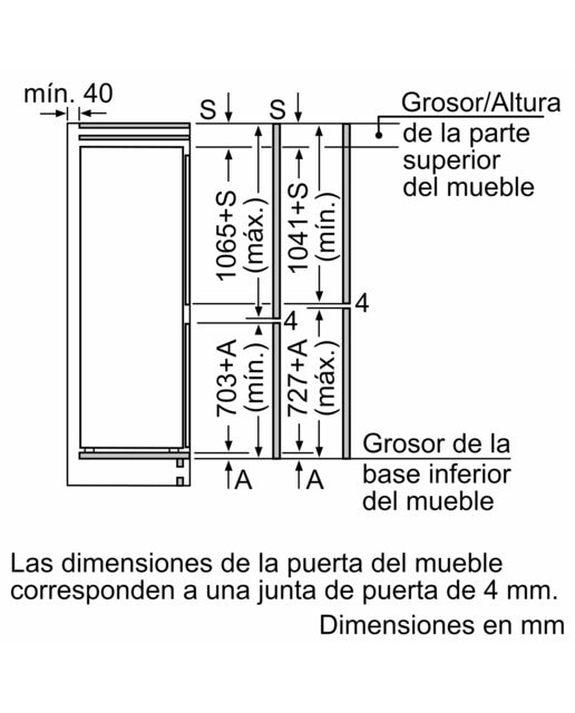 Frigorífico combi integrable Balay No Frost -3KID767F 11