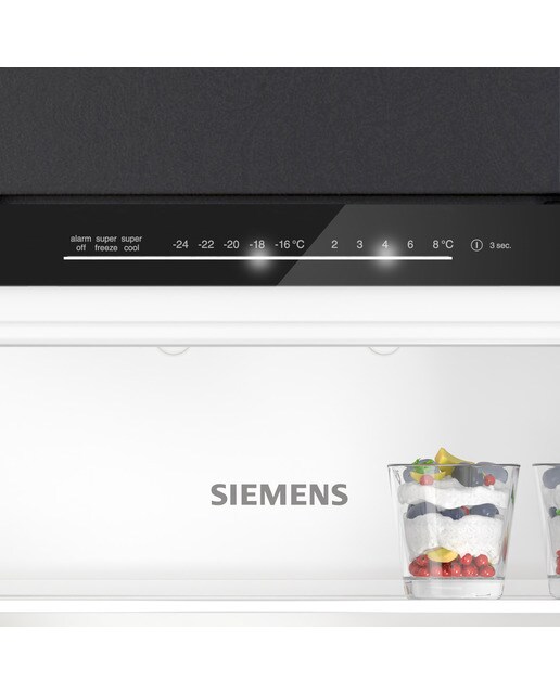 Frigorífico Combinado Encastrável Siemens iQ500 KI86NADD0 NoFrost com Sistema SoftClose e de 177,2 cm - Branco Branco-3
