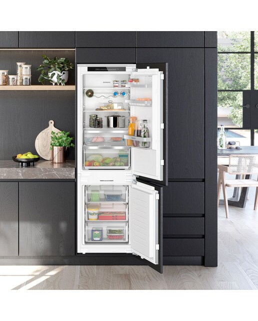 Frigorífico Combinado Encastrável Siemens iQ500 KI86NADD0 NoFrost com Sistema SoftClose e de 177,2 cm - Branco Branco-4