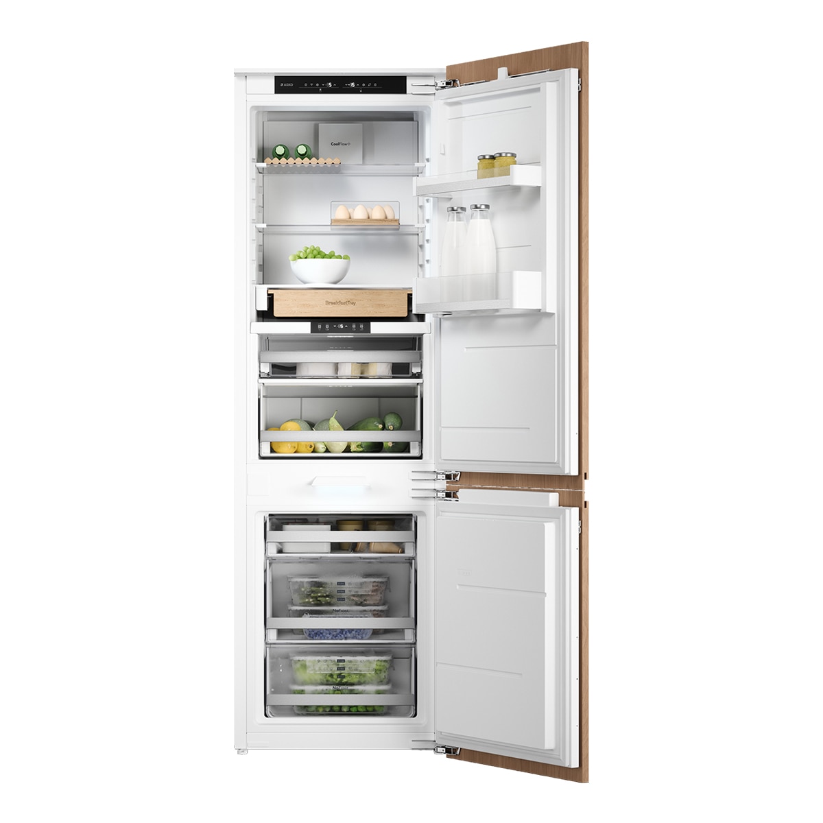 Frigorífico Encastrável Combinado Asko RFN318421 No Frost - Branco Branco-4
