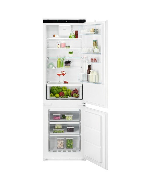 Imagem 0 de Frigorífico Combinado Encastrável AEG Série 7000 OSC7G181ES Congelador NoFrost, GreenZone Dynamic Air de 177,2 cm - Branco