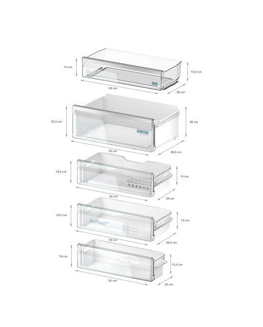 Frigorífico Combinado Encastrável Siemens iQ300 KB96NVFE0 No Frost Home Connect de 193,5 cm - Branco 8