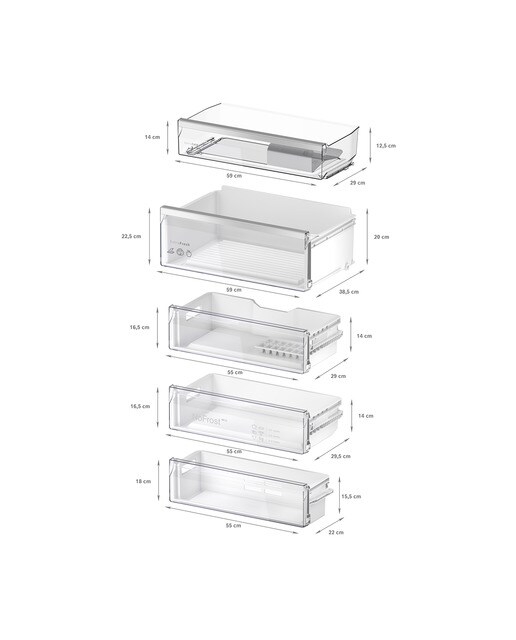 Frigorífico integrable combi Balay Congelador No Frost - 3KIE934F - Blanco Blanco-7
