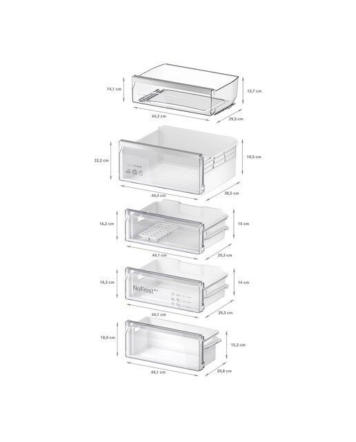 Frigorífico integrable combi Balay Congelador No Frost - 3KID834F - Blanco Blanco-7