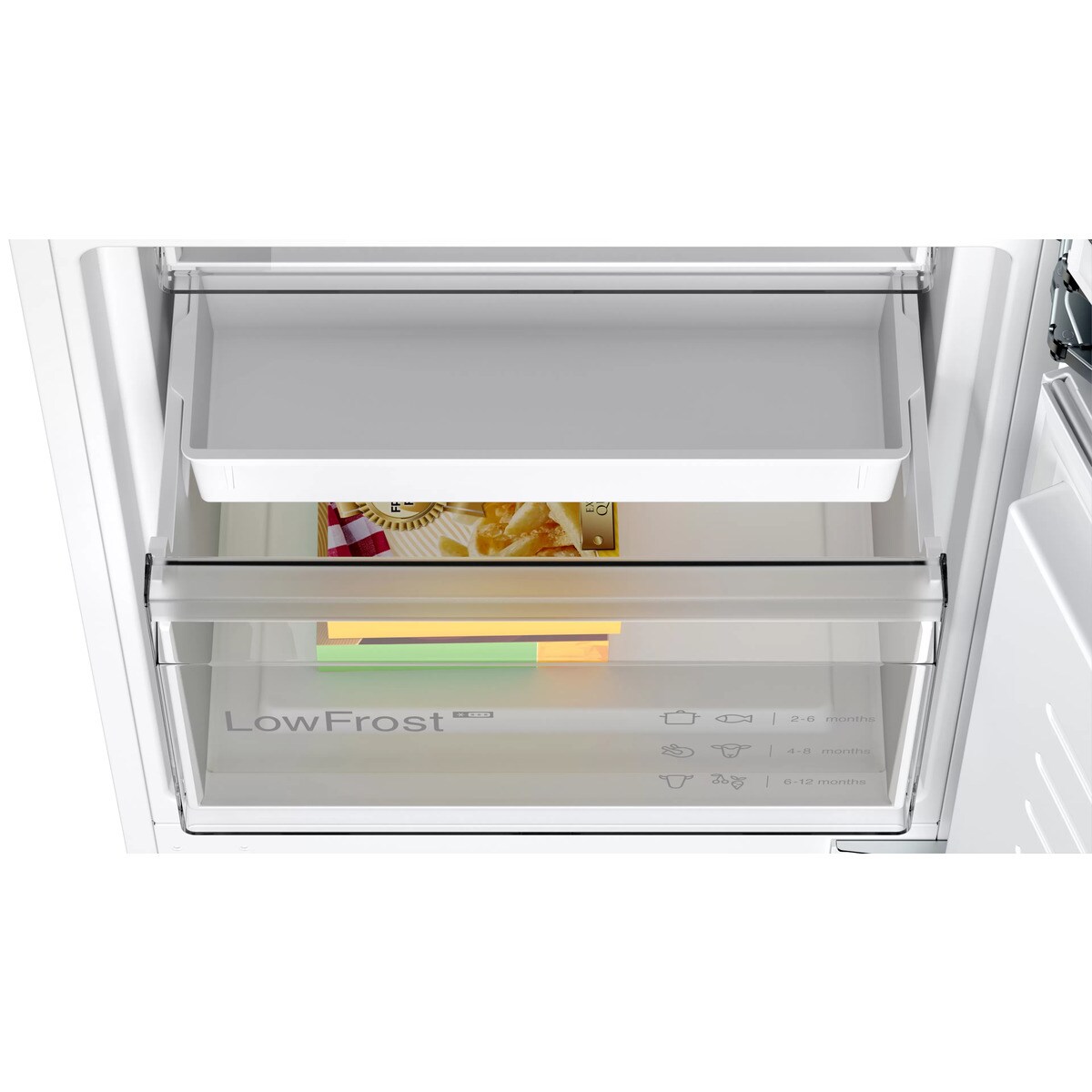 Frigorífico Combinado Encastrável Bosch Série 4 KIV86VSE0 VitaFresh XXL e LowFrost e de 177,2 cm - Branco Branco-2