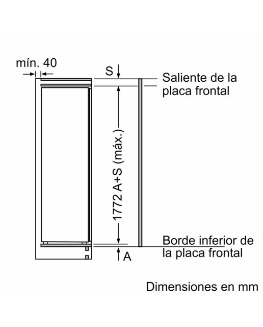 Frigorífico de 1 Porta Encastrável Bosch Serie 6 KIR81ADD0 VitaFresh, Fecho Softclose e de 177,5 cm - Branco Branco-10