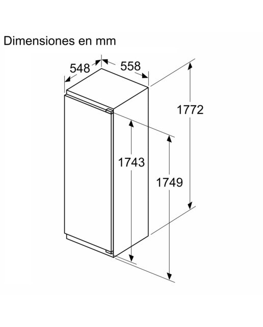 Imagen 2 de Frigorífico combi integrable Siemens cierre SoftClose - KI81RADD0 - Blanco Blanco