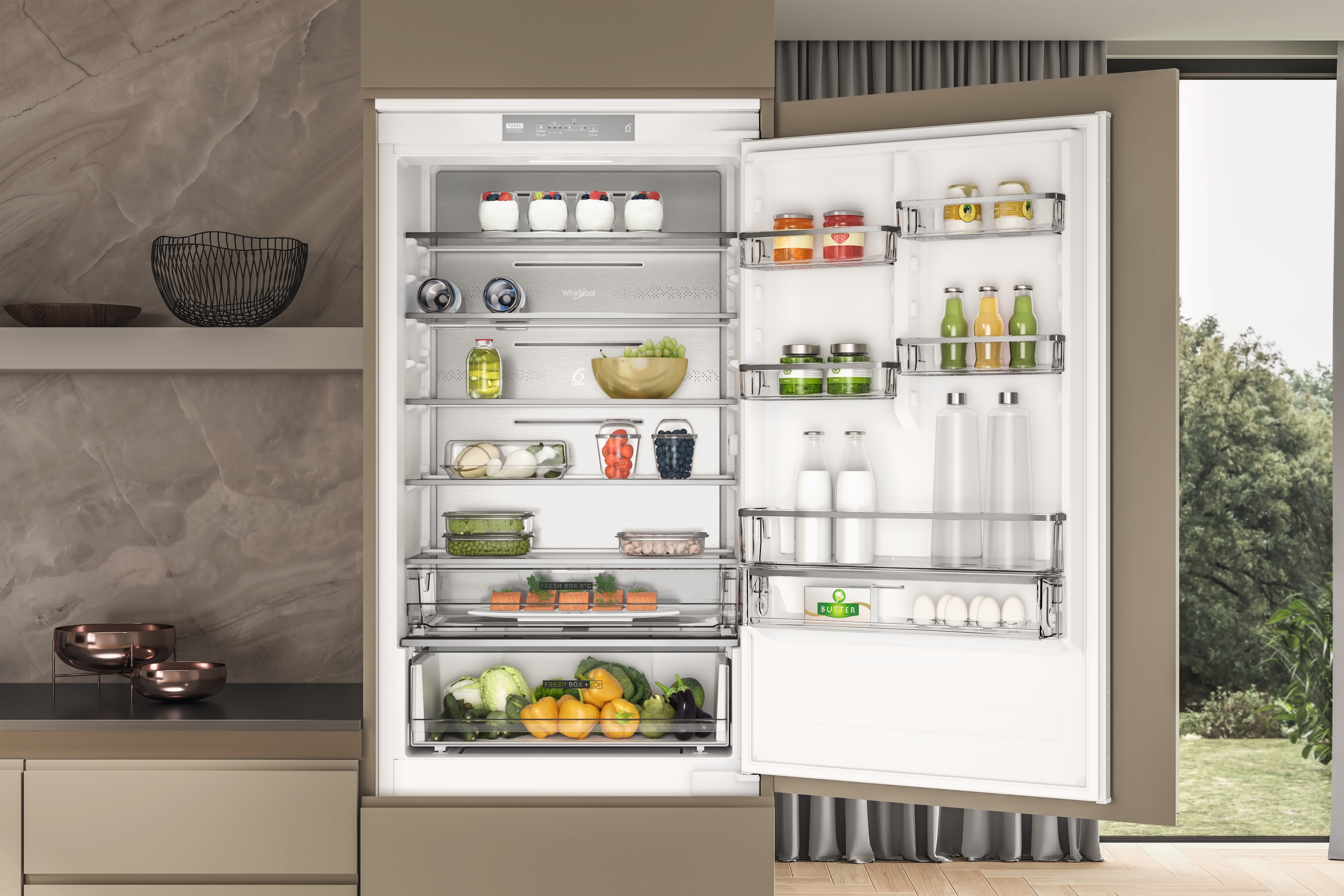 Imagen 8 de Frigorifico combi integrable Whirlpool Total No Frost - WH SP70 T121 - Blanco Blanco