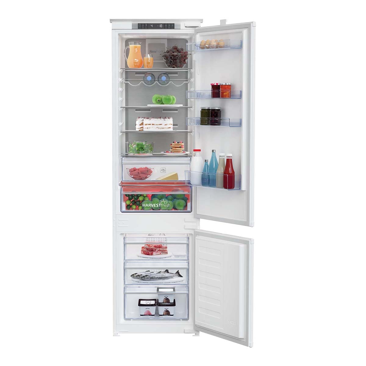 Beko - Frigorífico combi integrable Beko Neofrest, HaverstFresh - BCNA306E4SN.