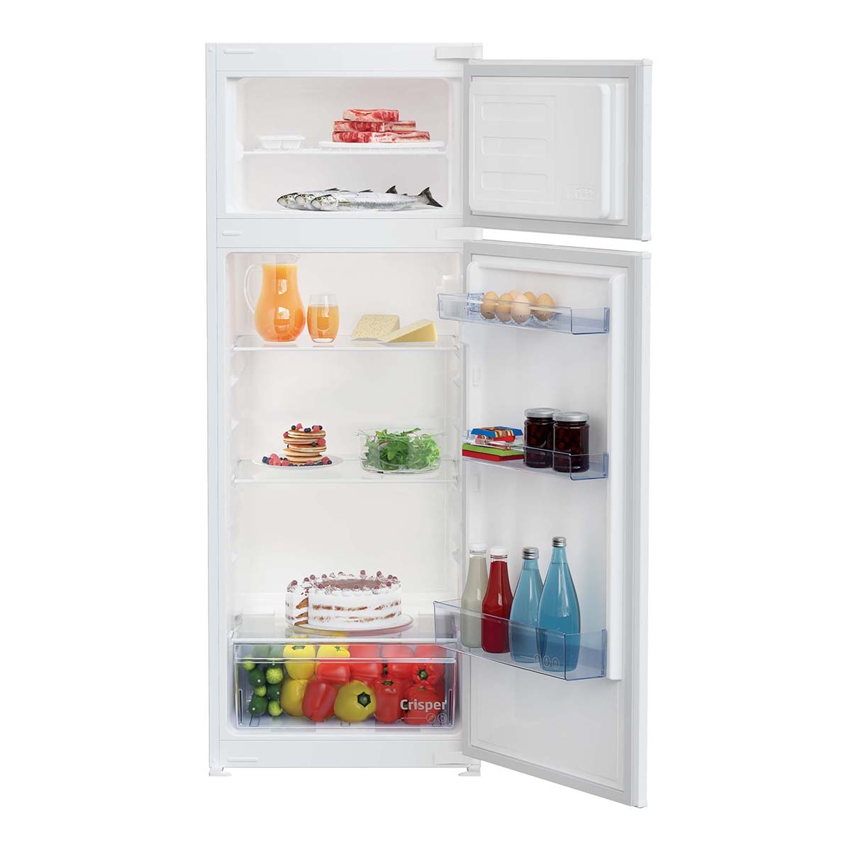 Frigorífico integrable 2 puertas Beko frío ciclíco - BDSA250K4SN - Blanco Blanco-2
