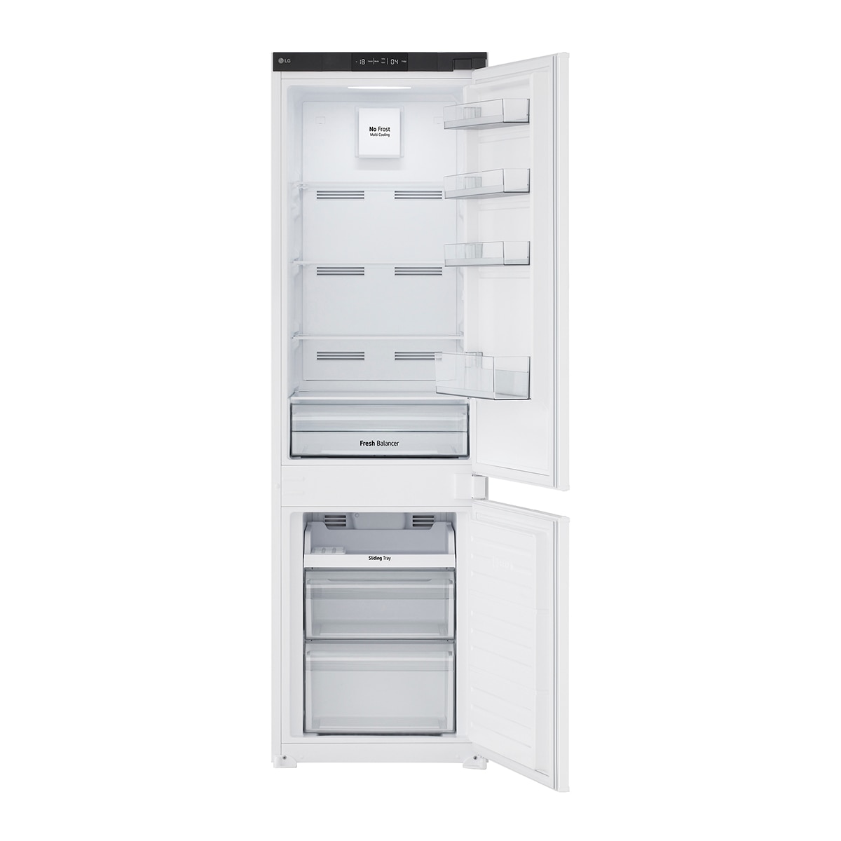 Frigorífico Combinado Encastrável LG GTFN256SER Total No Frost e de 177 cm - Branco Branco-5