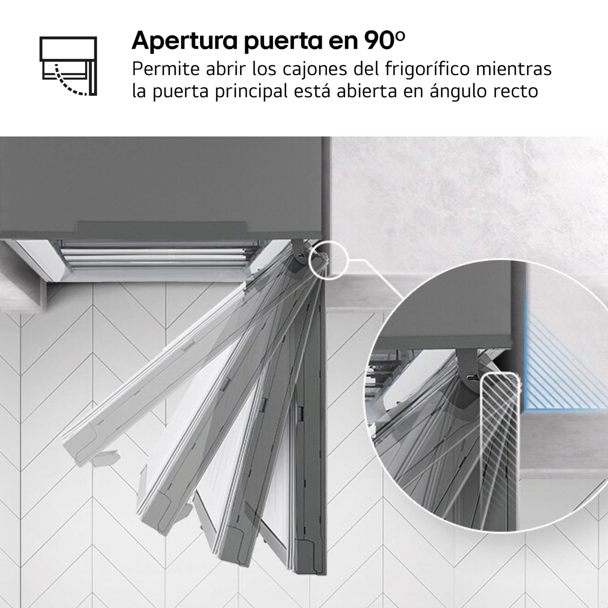 Frigorífico Combinado Encastrável LG GTFN256SER Total No Frost e de 177 cm - Branco Branco-6