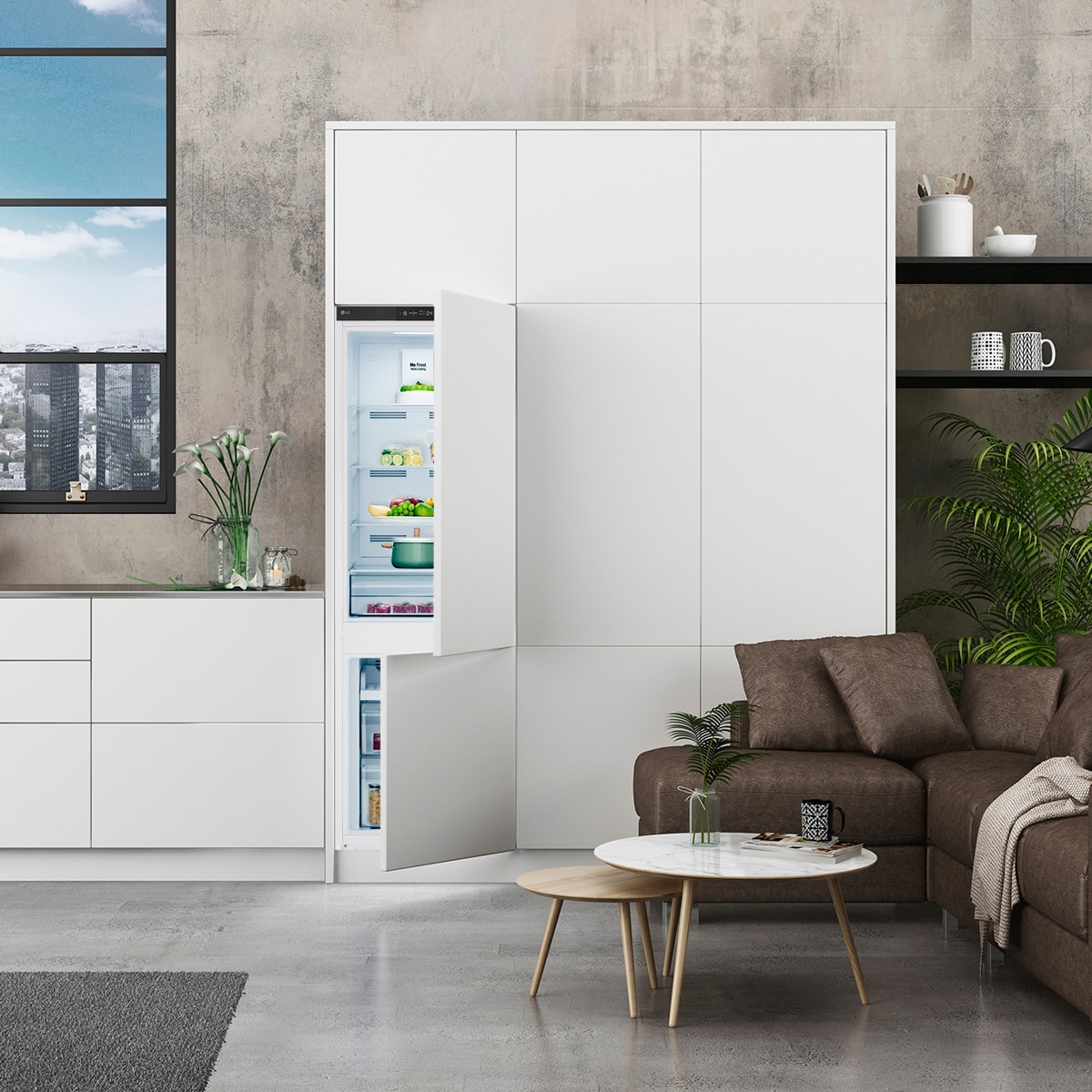Frigorífico Combinado Encastrável LG GTFN256SER Total No Frost e de 177 cm - Branco Branco-13