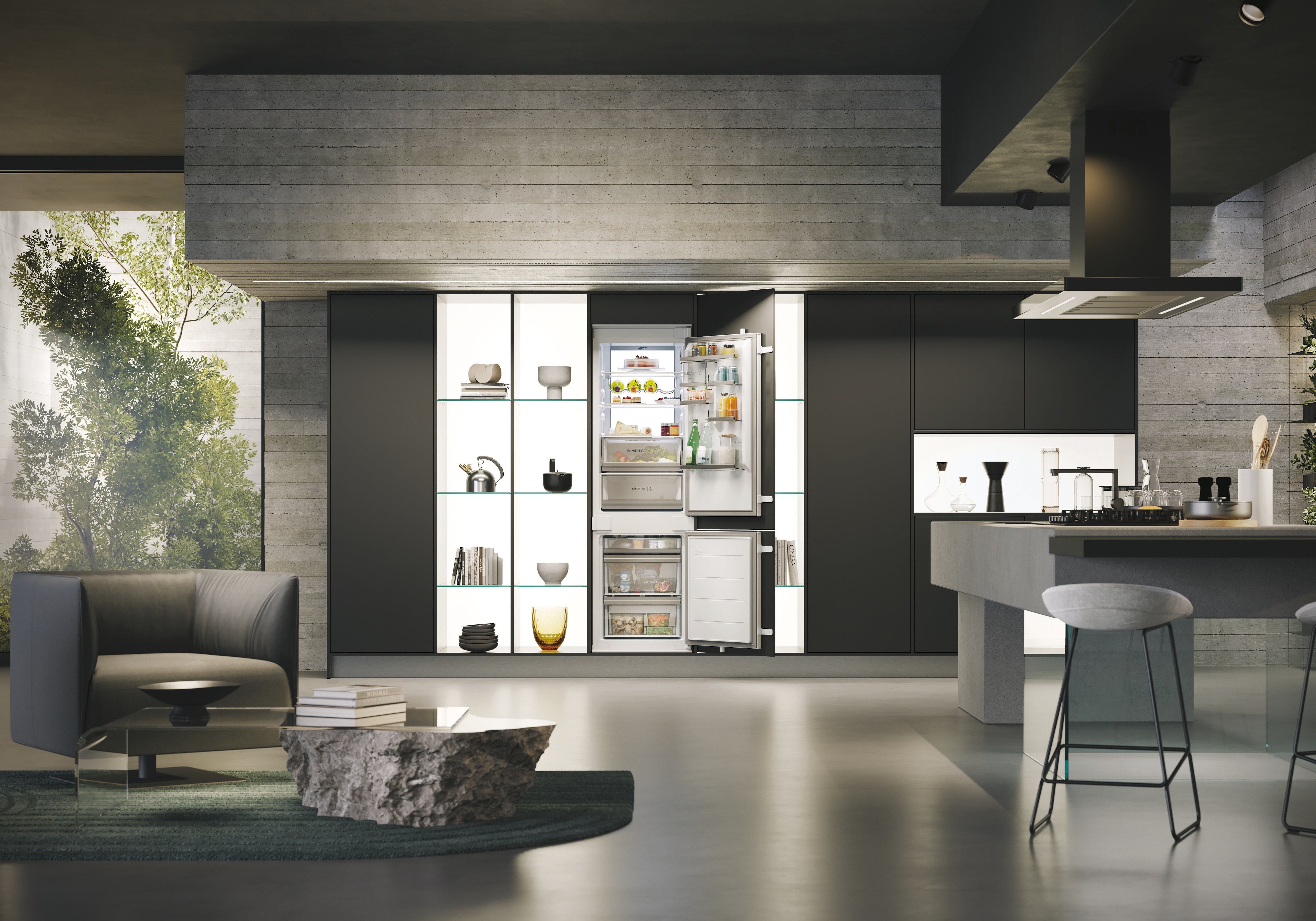 Frigorífico Combinado Encastrável Haier HBW7518BT Total No Frost, SuperCooling e Iluminação Envolvente - Branco Branco-10