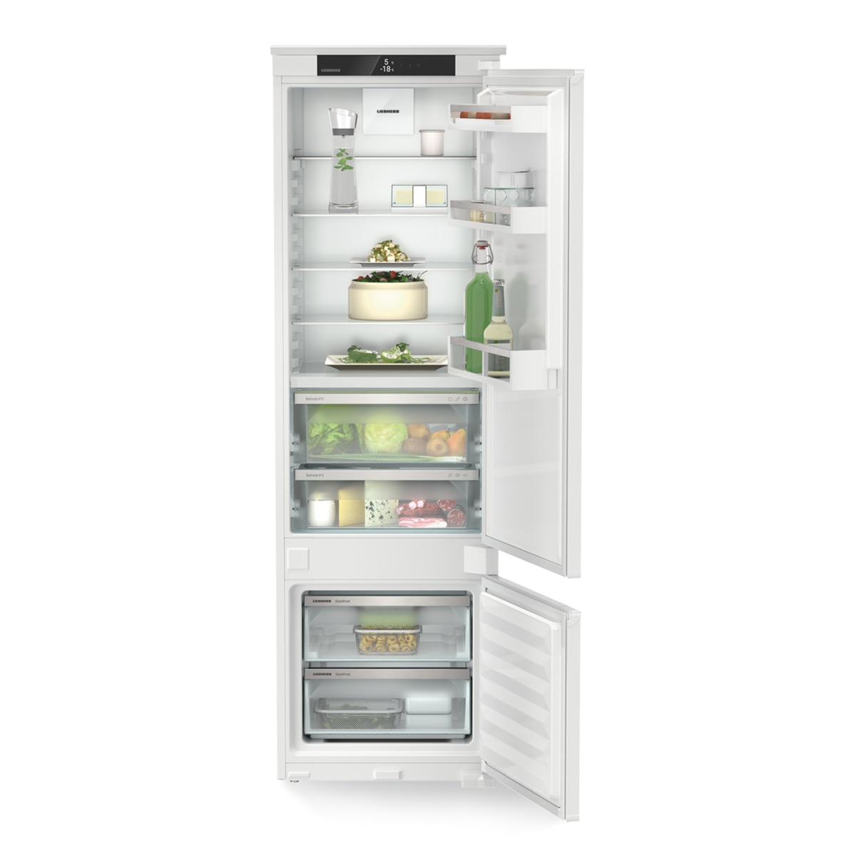 Frigorífico combinado de encastre ICBSD5122 com abertura da porta para a direita Branco-4