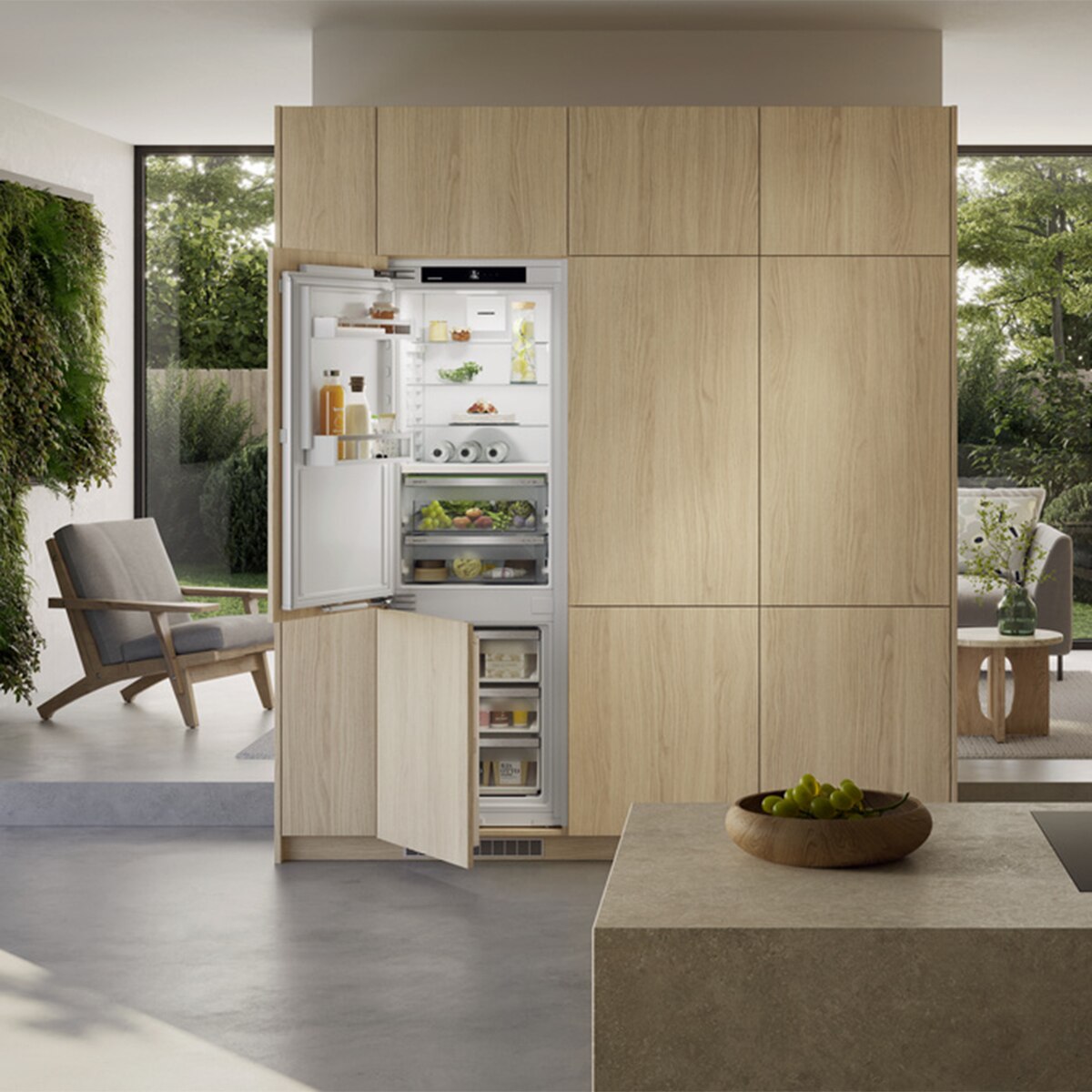 Frigorífico Combi integrable SmartFrost con BioFresh Liebherr - ICBa 5123 - Blanco Blanco-5