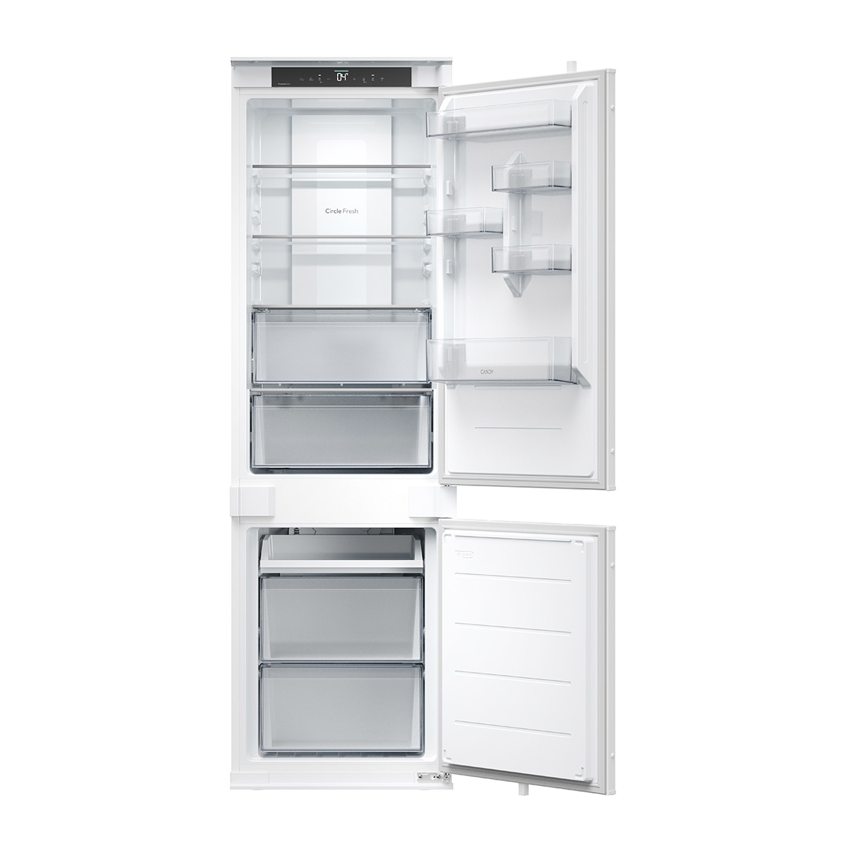 Frigorífico Combinado Encastrável Candy CNBQT3518E Total No Frost, Tecnologia Circle Fresh - Branco Branco-4