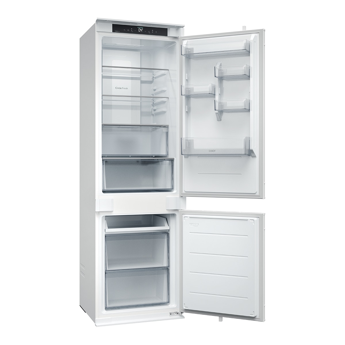 Frigorífico Combinado Encastrável Candy CNBQT3518E Total No Frost, Tecnologia Circle Fresh - Branco Branco-5