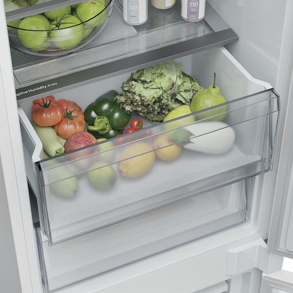 Frigorífico Combinado Encastrável Candy CNBQT3518E Total No Frost, Tecnologia Circle Fresh - Branco Branco-10