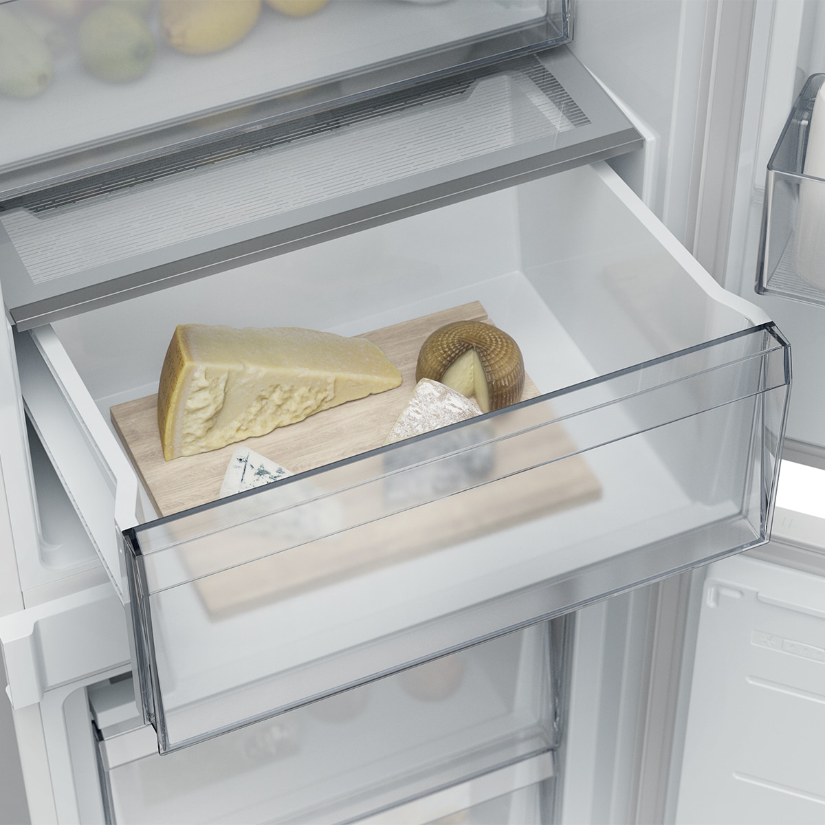 Frigorífico Combinado Encastrável Candy CNBQT3518E Total No Frost, Tecnologia Circle Fresh - Branco Branco-11