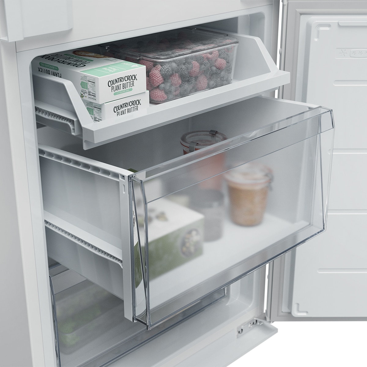 Frigorífico Combinado Encastrável Candy CNBQT3518E Total No Frost, Tecnologia Circle Fresh - Branco Branco-13