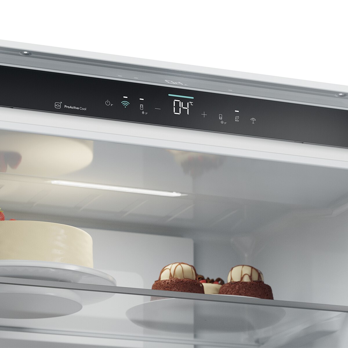 Frigorífico Combinado Encastrável Candy CNBQT3719EW Total No Frost, Tecnologia Smart Cool - Branco Branco-8