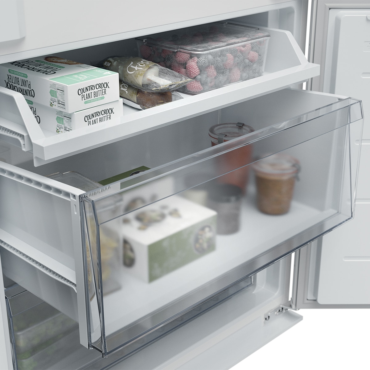 Frigorífico Combinado Encastrável Candy CNBQT3719EW Total No Frost, Tecnologia Smart Cool - Branco Branco-11