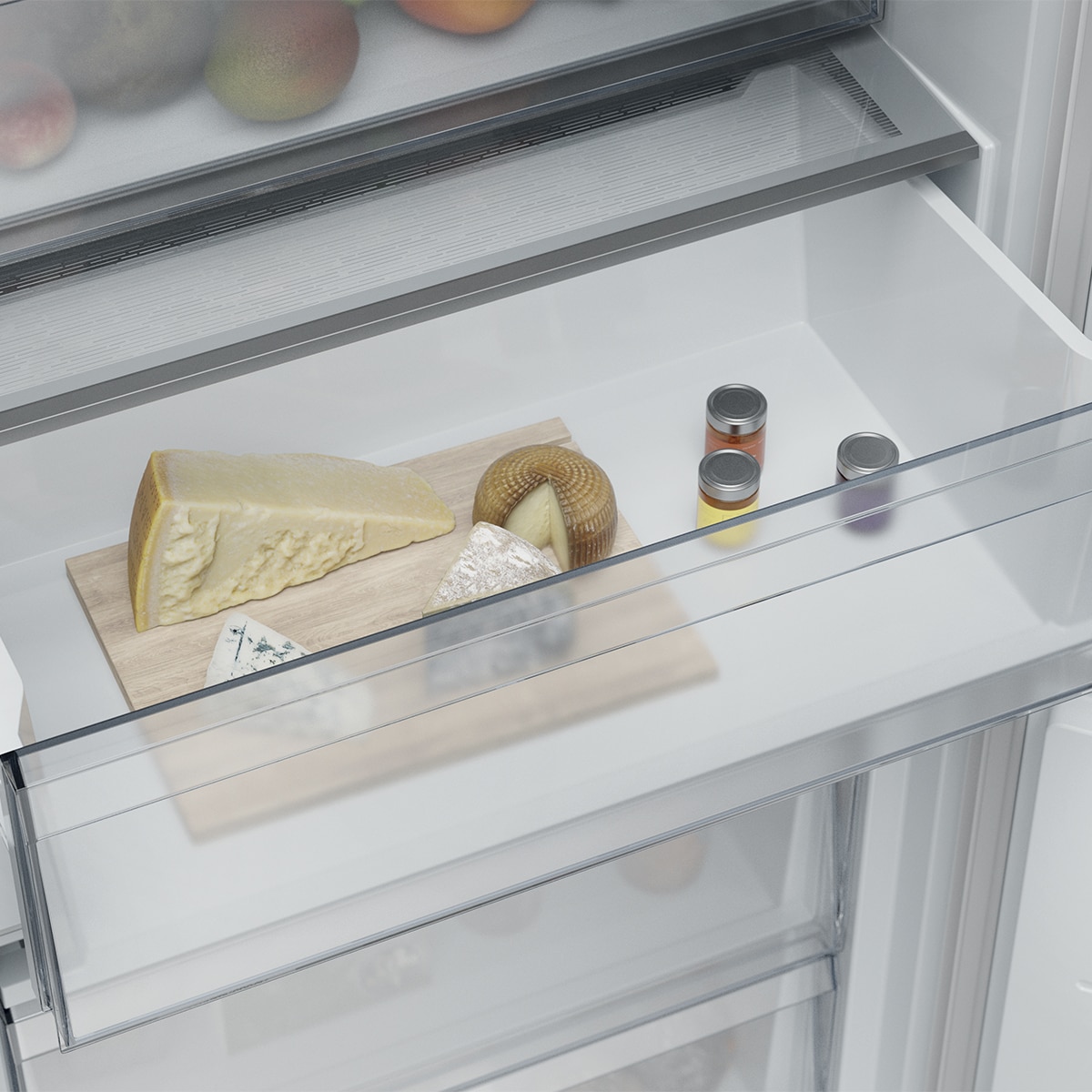 Frigorífico Combinado Encastrável Candy CNBQT3519EW Total No Frost, Tecnologia Smart Cool - Branco Branco-9