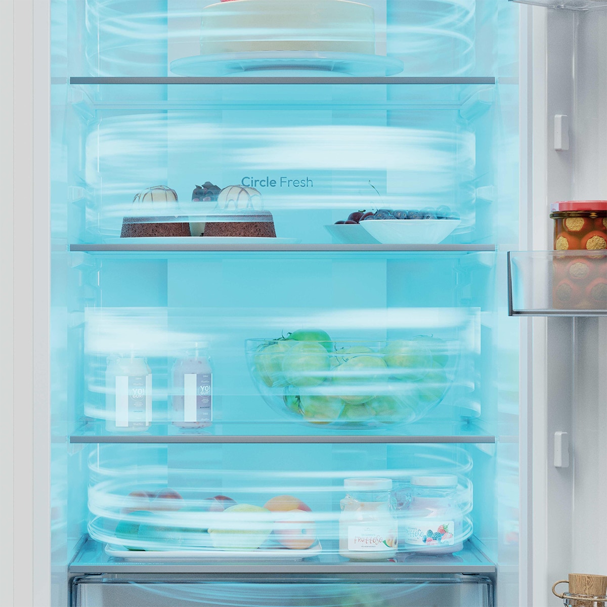 Frigorífico Combinado Encastrável Candy CNBQT3519EW Total No Frost, Tecnologia Smart Cool - Branco Branco-14