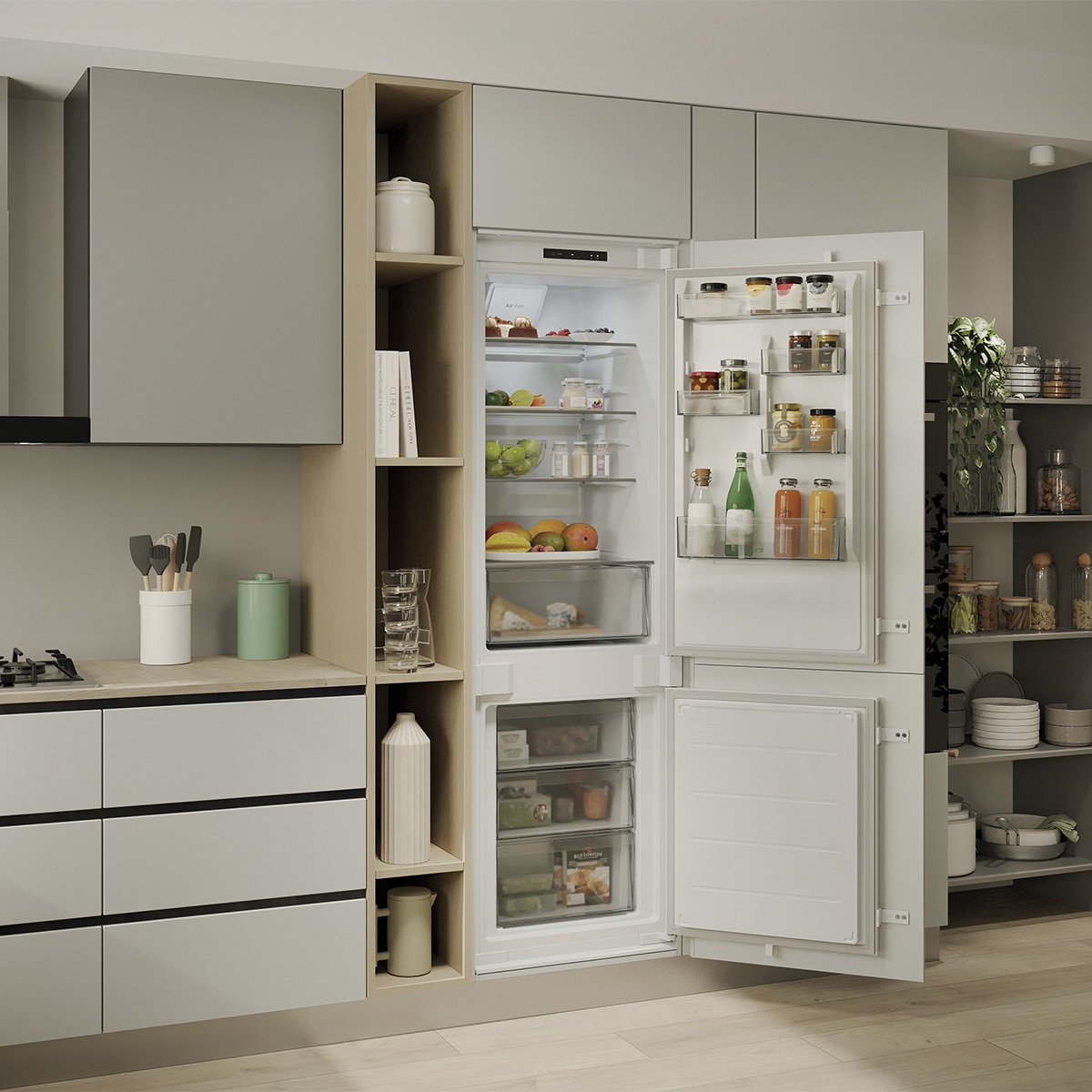 Frigorífico Combi Integrable Candy con Sistema No Frost y Tecnología Super Cool - CNBQL3518EV - Blanco Blanco-12