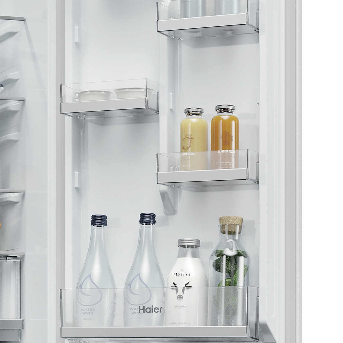 Frigorífico Combi Integrable Haier Total No Frost, con WiFi y Motor INVERTER - HBQW5519E - Blanco Blanco-7