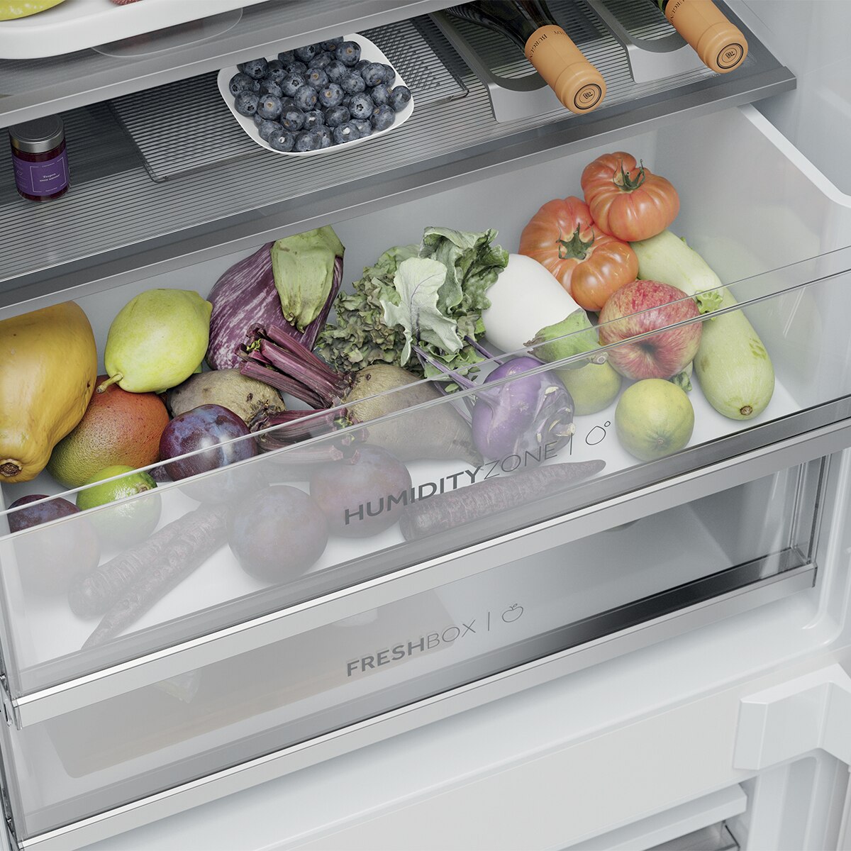 Frigorífico Combinado Encastrável Haier HBQW5719E Total No Frost com WiFi e Motor Inverter - Branco Branco-9