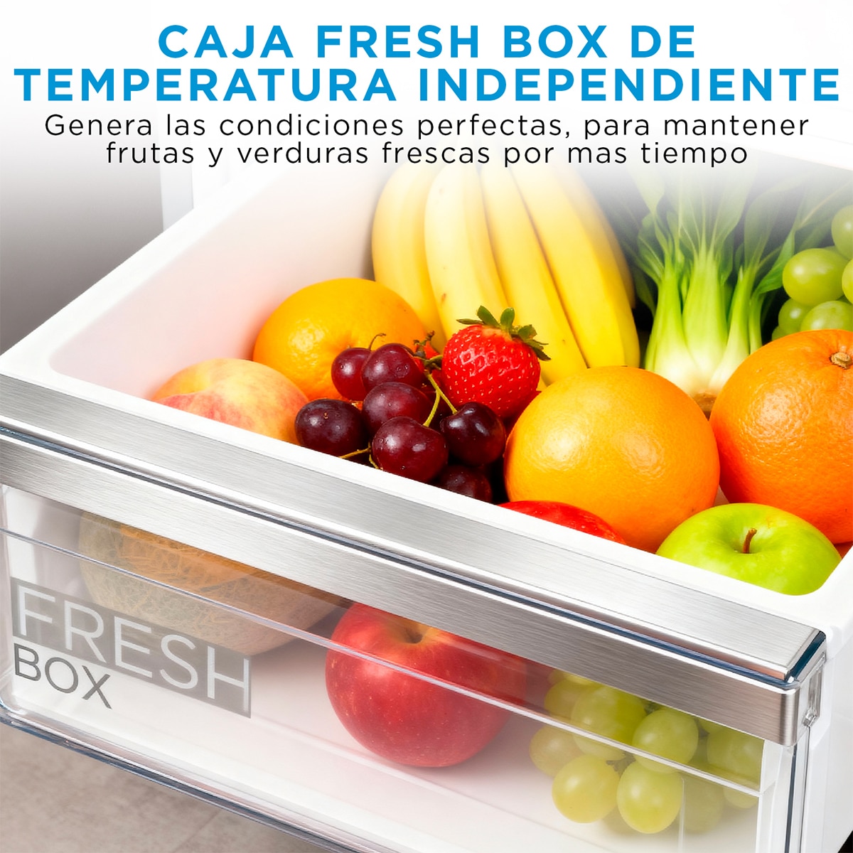 Imagen 4 de Frigorífico combi integrable Midea Total No Frost, Metal Cooling, 403L - MDRE554FGD01