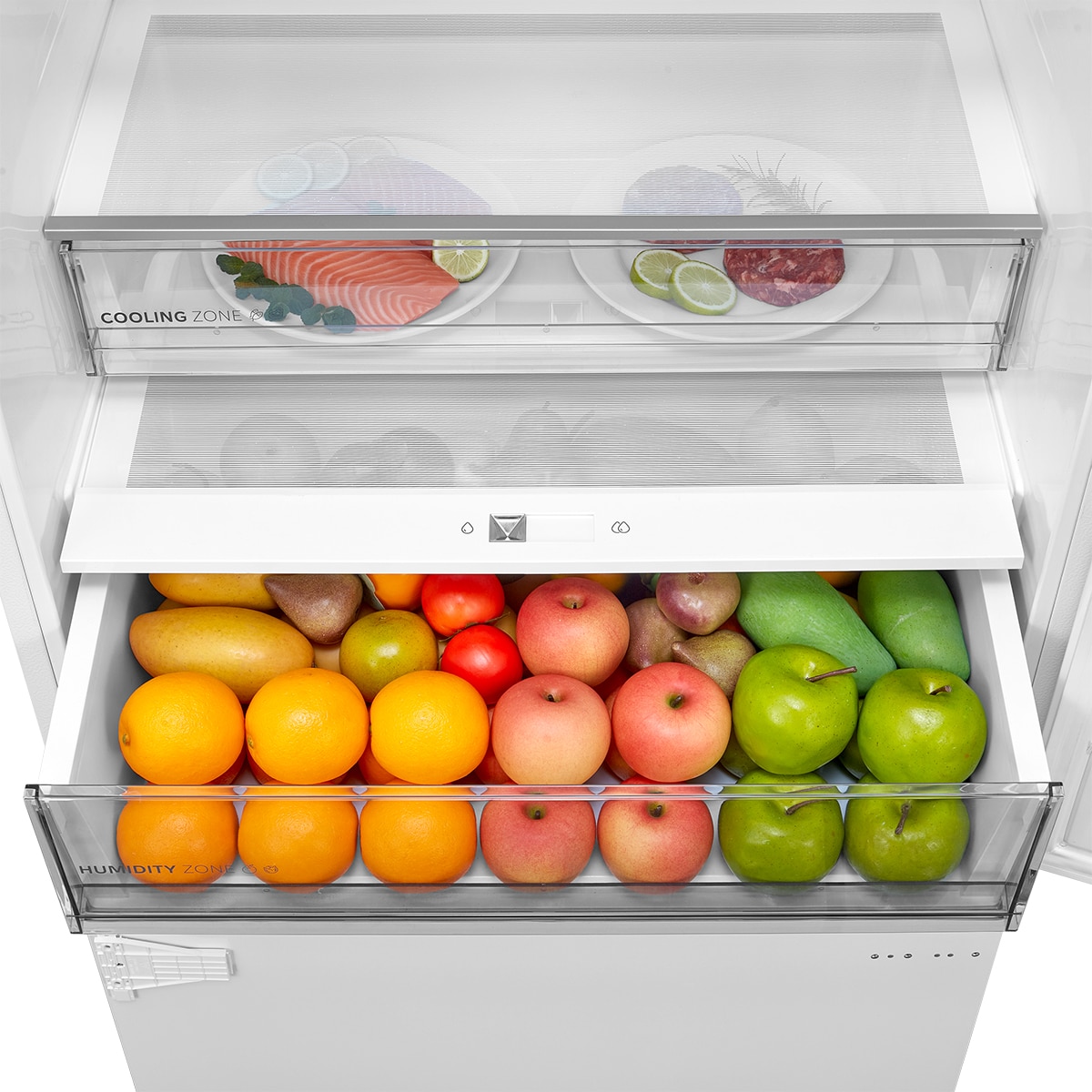 Imagen 14 de Frigorífico combi integrable Midea Total No Frost, Metal Cooling, 403L - MDRE554FGD01