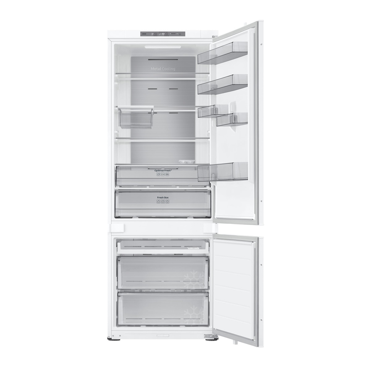 Imagen 14 de Frigorífico Combi Integrable Samsung Bespoke AI  193.5cm Twin Cooling Plus™ 389 L - BRB38G705DWWEF