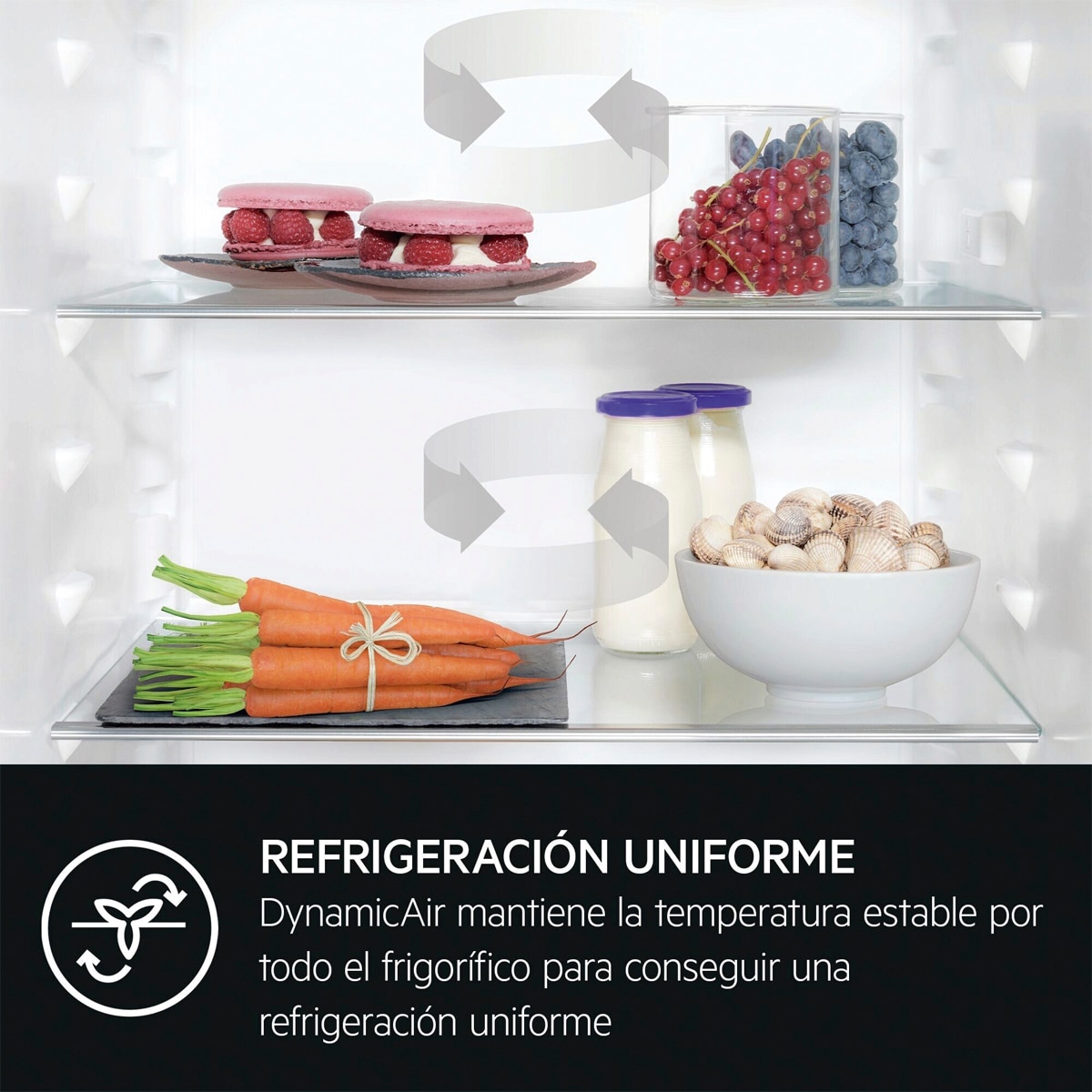 Frigorífico Combi integrable AEG No frost,IA, MaxiSpace,Serie 7000, NSC7T751ES 8