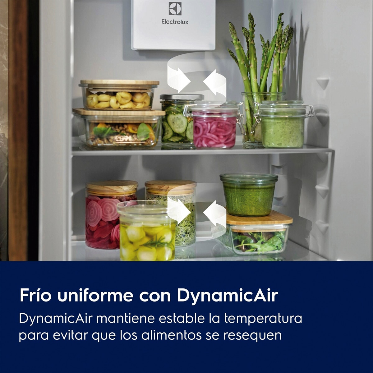 Frigorífico Combi integrable Electrolux, No frost, IA, Dynamic Air. Serie 600, LNA6DE18S 8