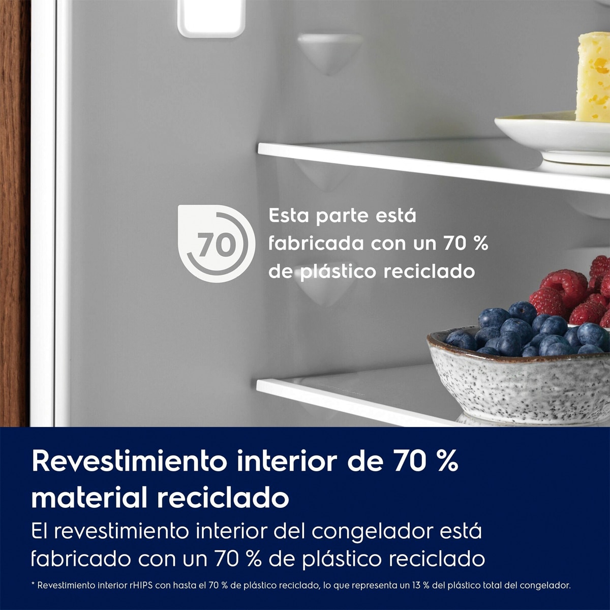Frigorífico Combi integrable Electrolux, No frost, IA, Dynamic Air. Serie 600, LNA6DE18S 12