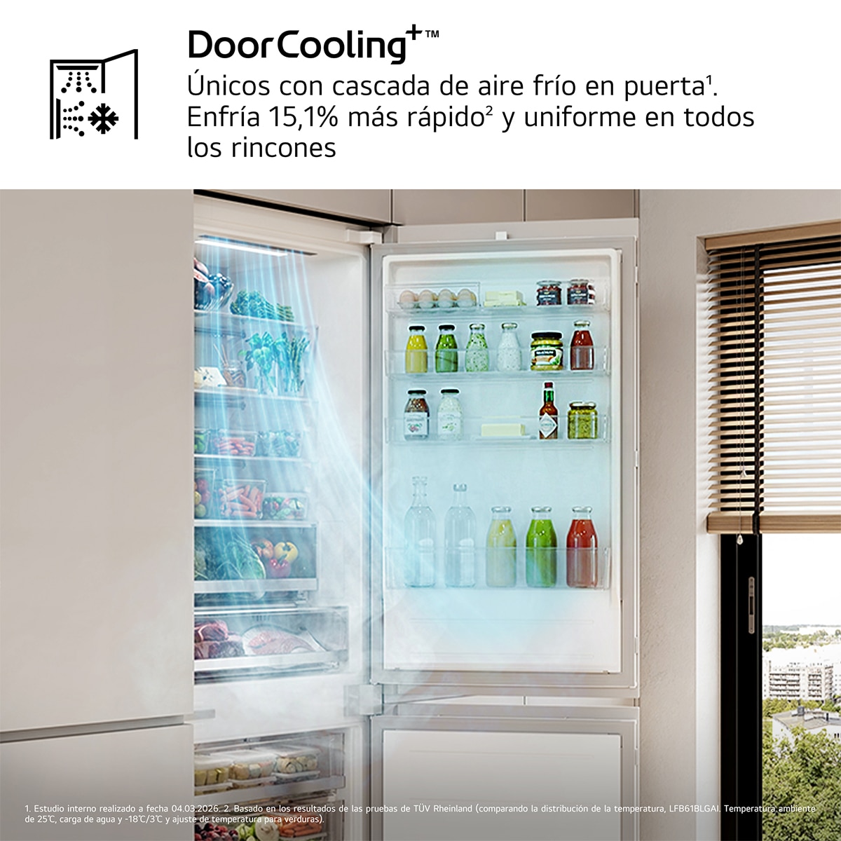 Frigorífico combi integrable LG Total No Frost, Total No Frost, Serie 700 - CCJ7396SCHQ - Blanco Blanco-9