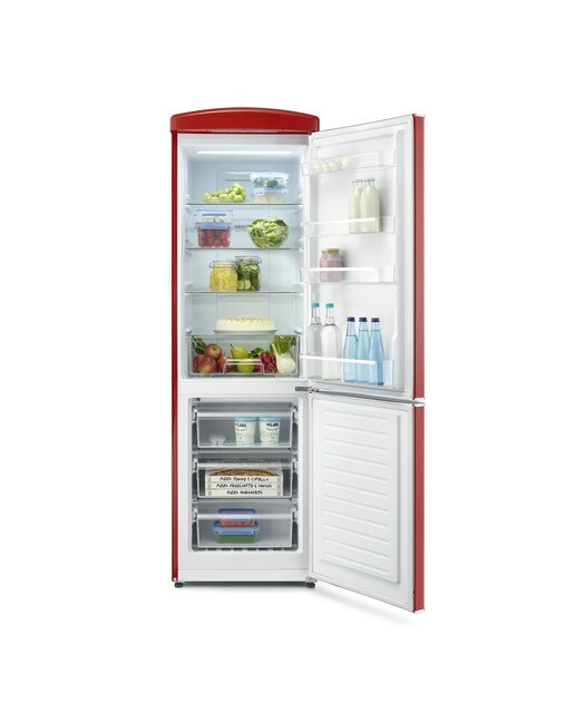 Frigorífico Combinado Severin Retro RKG8997 No Frost e de 194,3 cm - Vermelho Vermelho-4