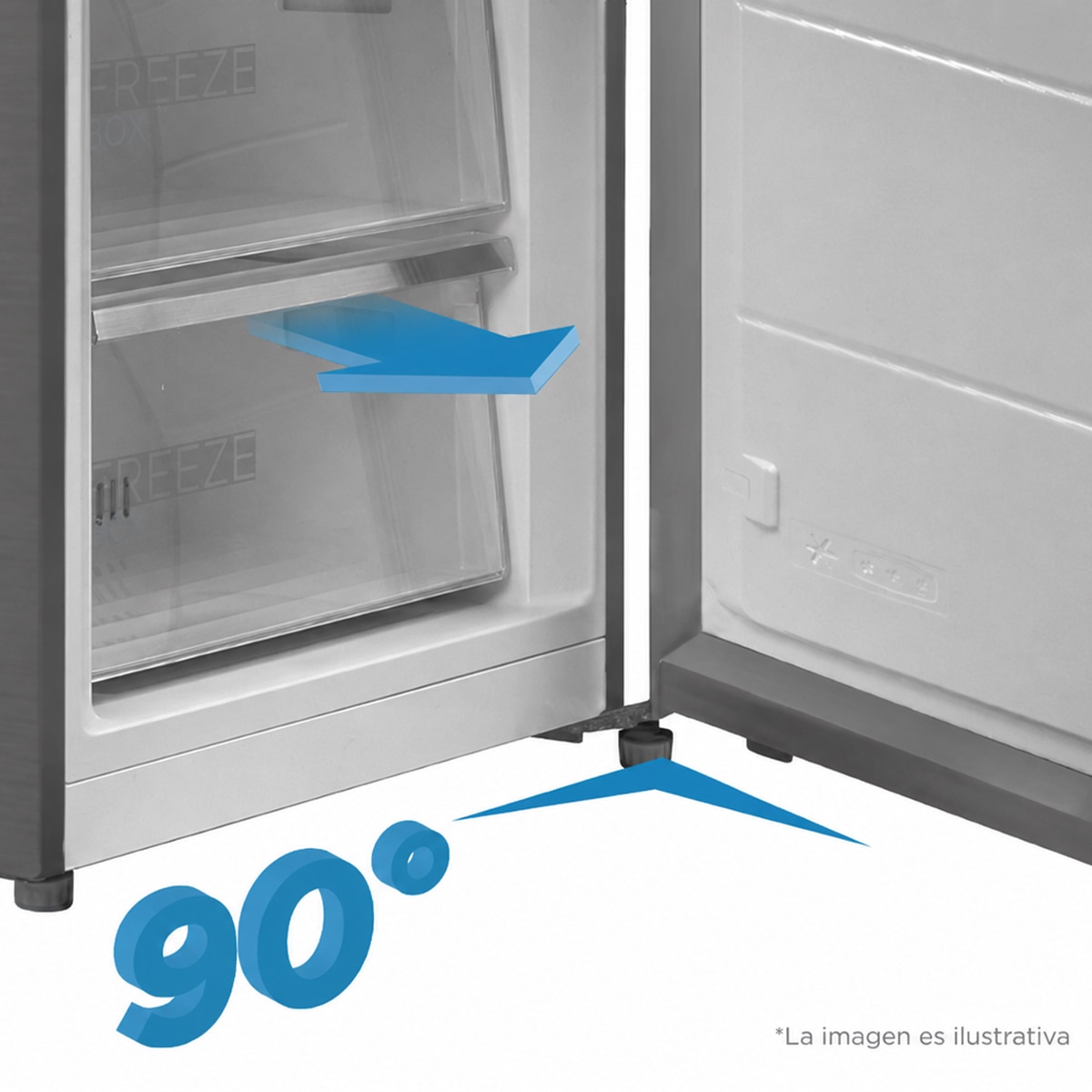 Frigorífico de 2 Portas Midea MDRT489MTE01E Total No Frost e de 172,4 cm - Branco Branco-5