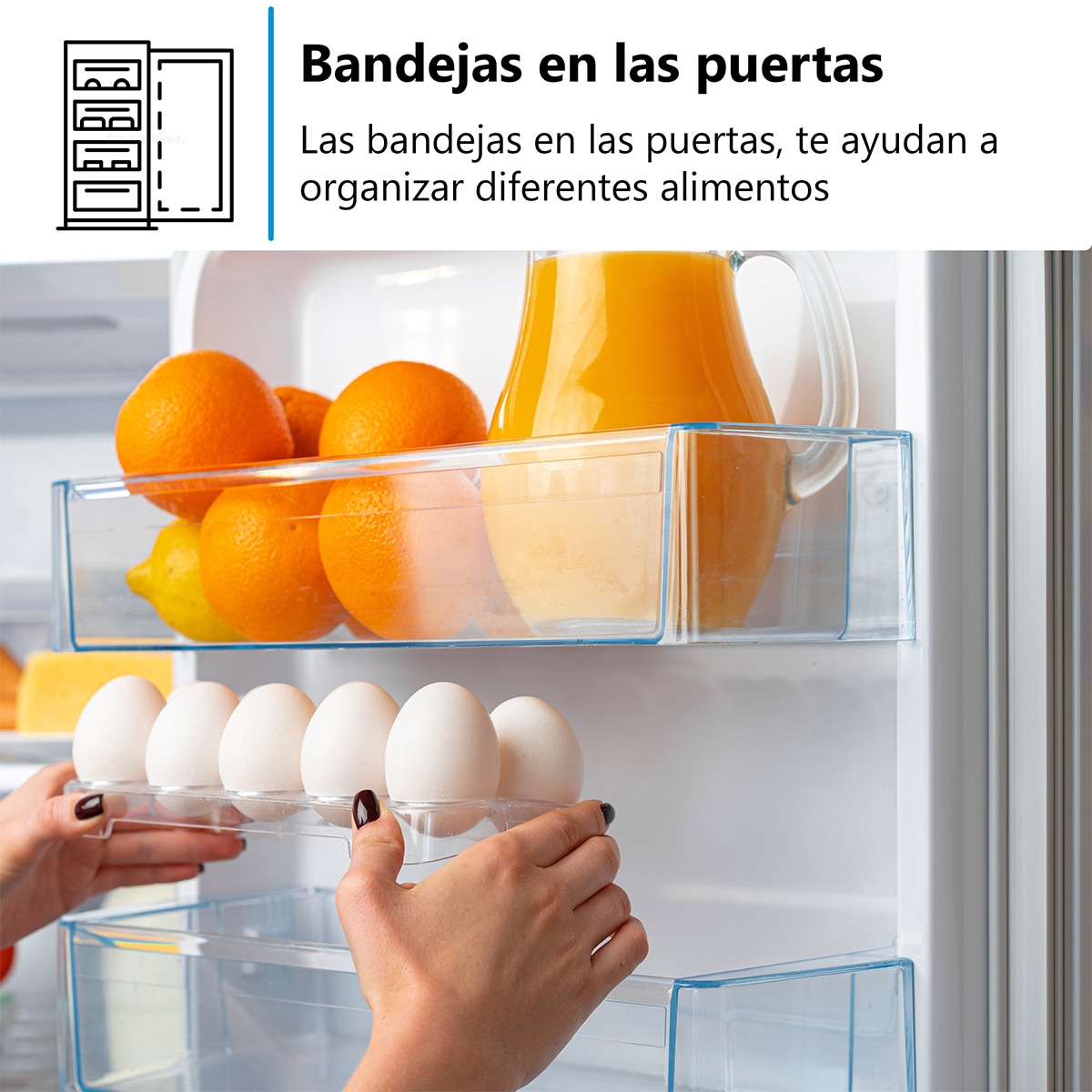 Frigorífico de 2 Portas Midea MDRT489MTE01E Total No Frost e de 172,4 cm - Branco Branco-7