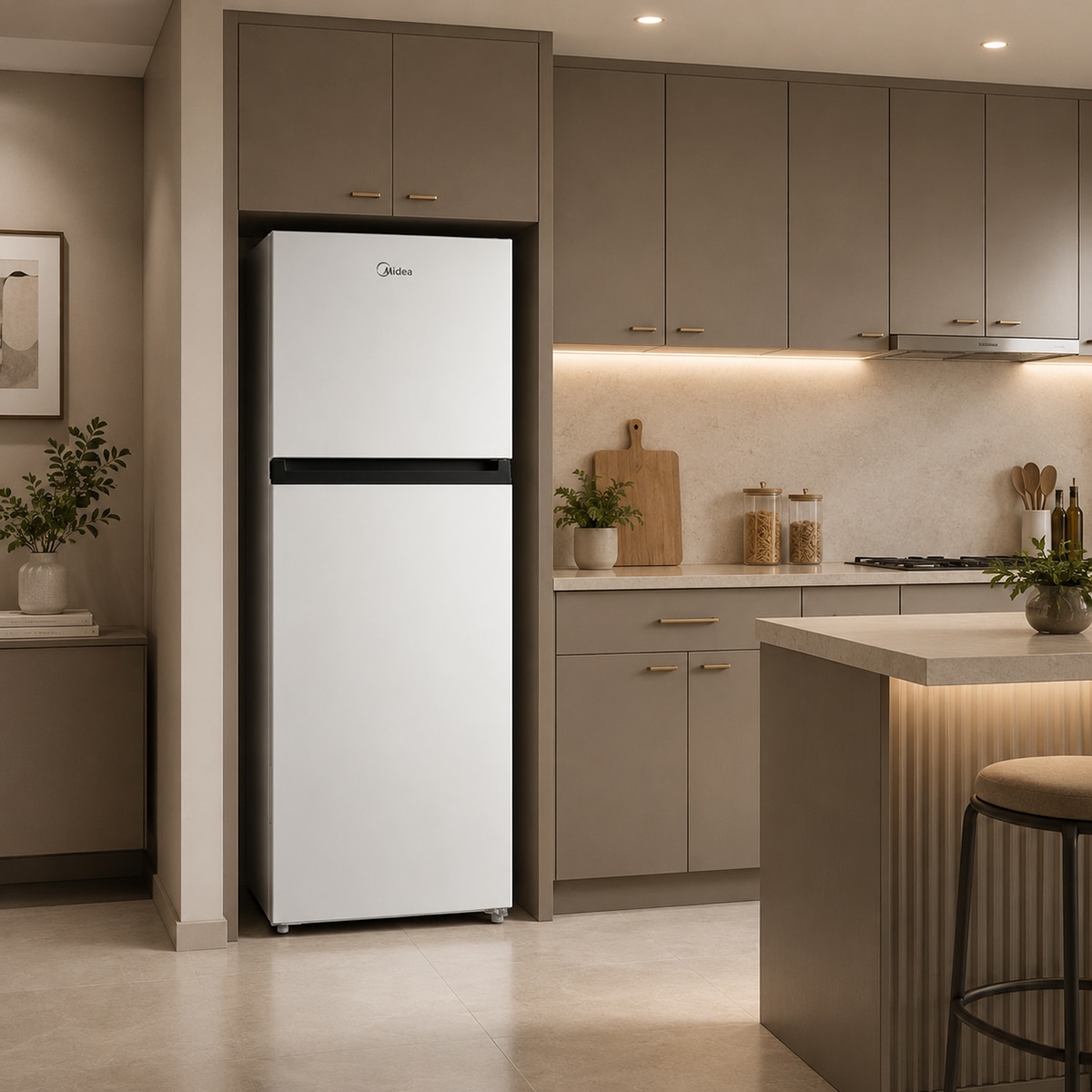 Frigorífico de 2 Portas Midea MDRT489MTE01E Total No Frost e de 172,4 cm - Branco Branco-11