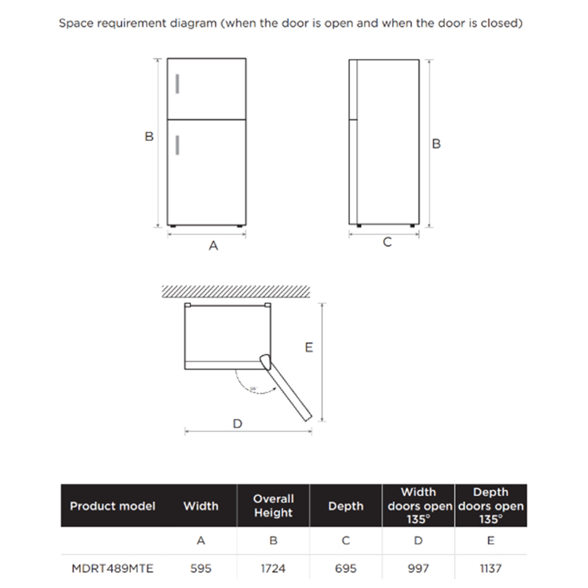 Frigorificos 2 puertas Midea Total NoFrost - MDRT489MTE02E Inox-2
