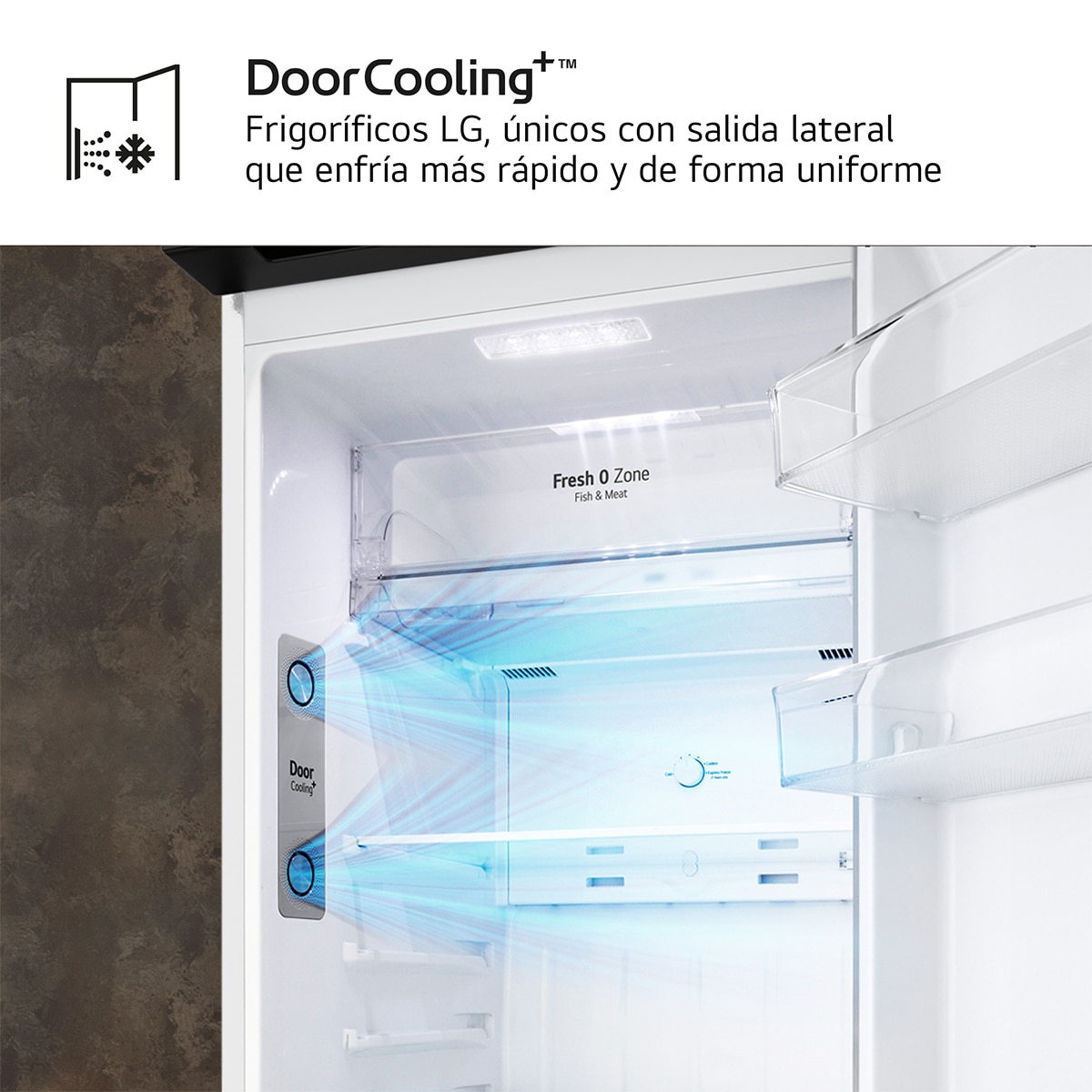 Frigorífico dos puertas LG, Door Cooling, Total No Frost - GTBV20SWZJD Blanco-5