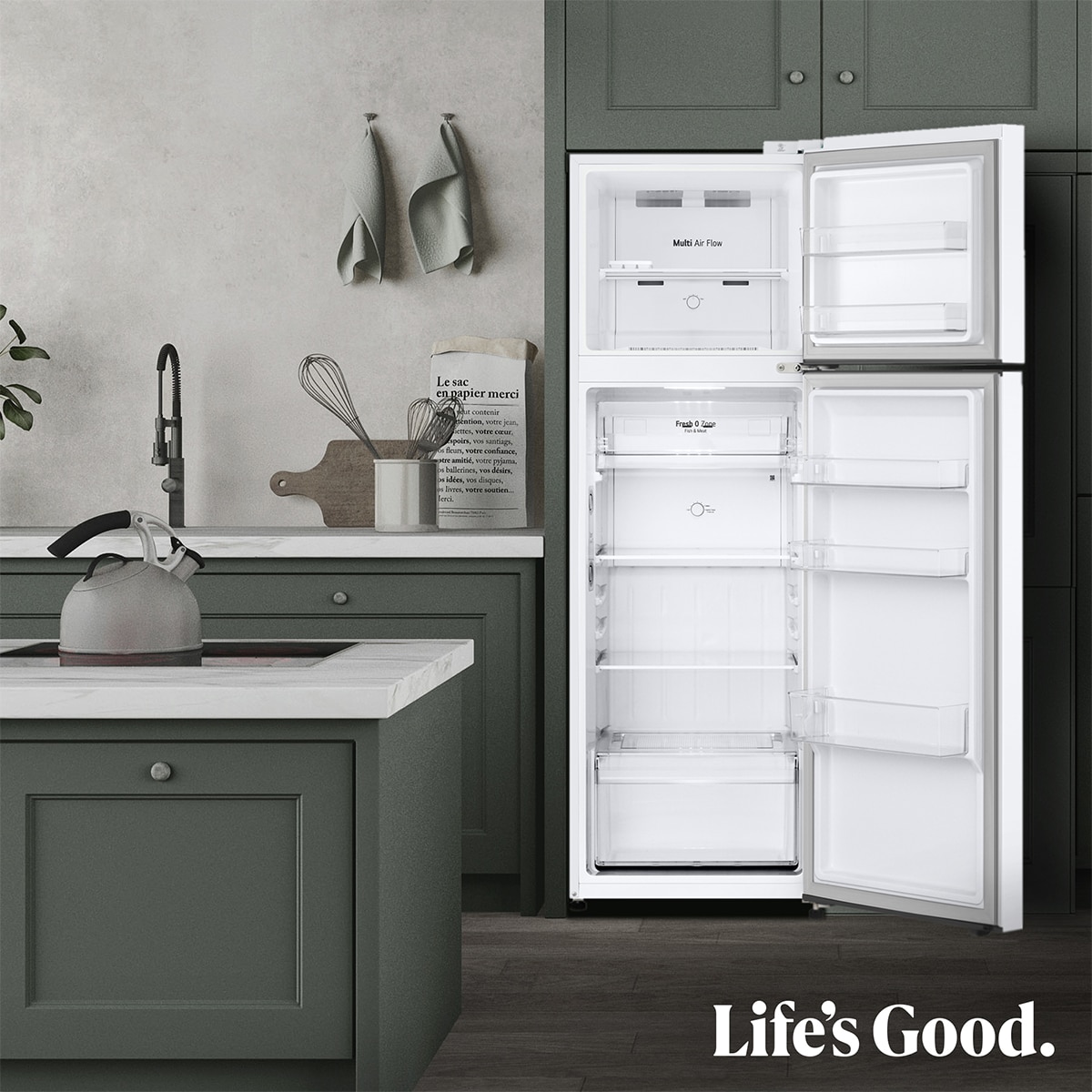 Frigorífico dos puertas LG, Door Cooling, Total No Frost - GTBV20SWZJD Blanco-15
