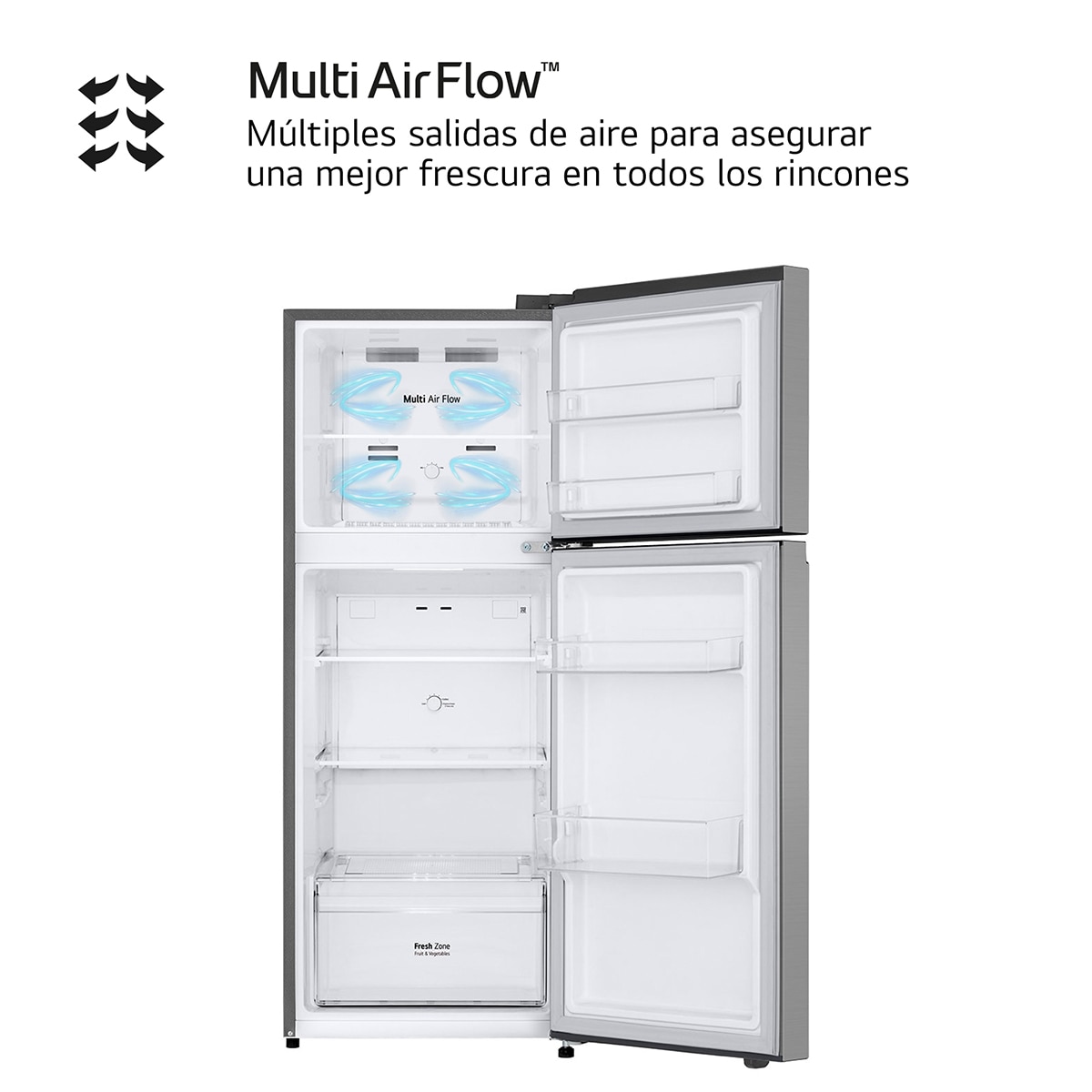 Frigorífico dos puertas LG, Total No Frost - GTBV22PYNJ Inox-6