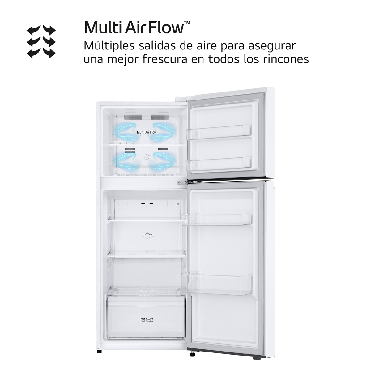 Frigorífico dos puertas LG, Total No Frost - GTBV22SWNJ Blanco-6